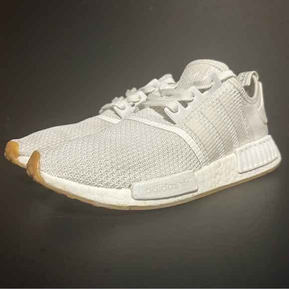 Adidas Originals Men's NMD_R1 D96635 White White Gum Running Shoes - Size 9 - Picture 4 of 10